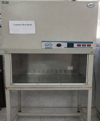 Laminar flow hood for tissue culture